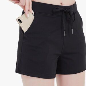 Black Riboom Athletic Shorts